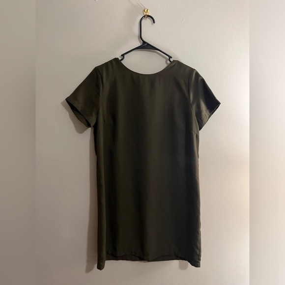 Lulus Olive Green Short Sleeve Dress - Picture 6 of 13